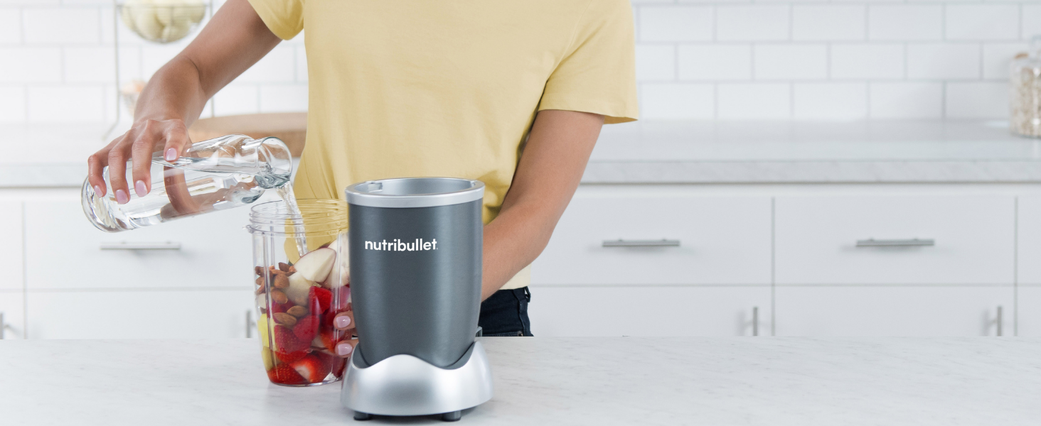 Оригинальная машина для приготовления смузи nutribullet мощностью 600 Вт, простая и бстрая в использовании, Компактная, Легко моющаяся, лектрический блендер, Измельчитель, Блендер для смузи, NB606DG, 1 упаковка, комплект из 3 аксессуаров Один