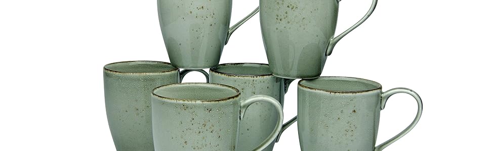 Набор кофейных чашек 300 мл, 6 предметов Nature Collection 22048 CreaTable