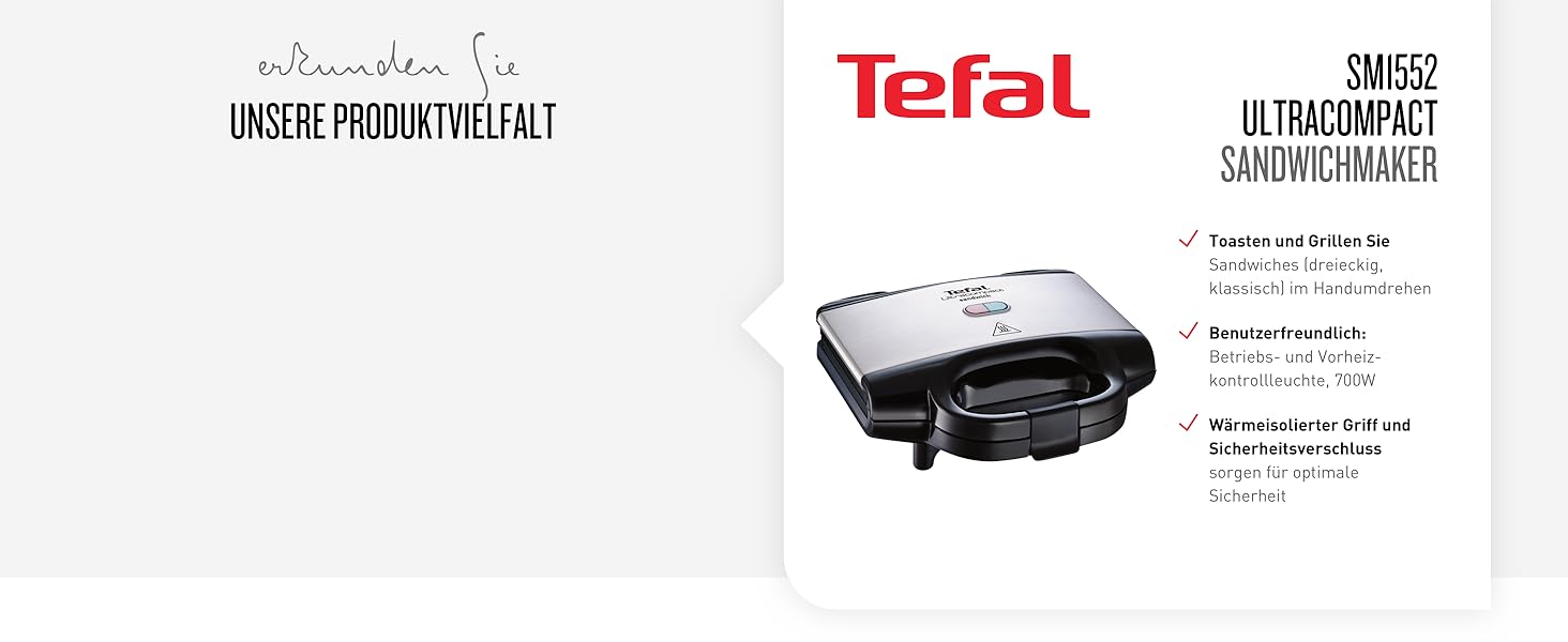 Сэндвич-мейкер и вафельница Tefal SW7011 Snack XL / 850 Вт / 2 комплекта антипригарных плит / черно-белая