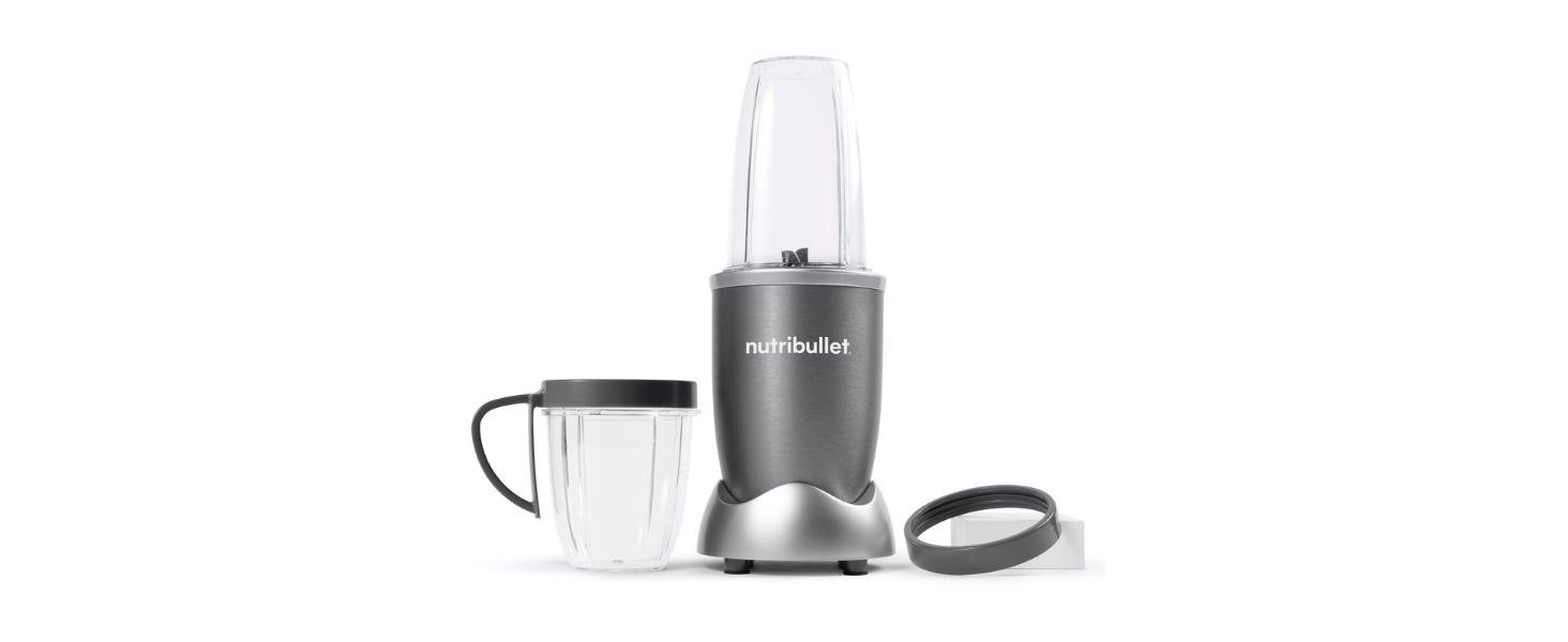 Оригинальная машина для приготовления смузи nutribullet мощностью 600 Вт, простая и бстрая в использовании, Компактная, Легко моющаяся, лектрический блендер, Измельчитель, Блендер для смузи, NB606DG, 1 упаковка, комплект из 3 аксессуаров Один