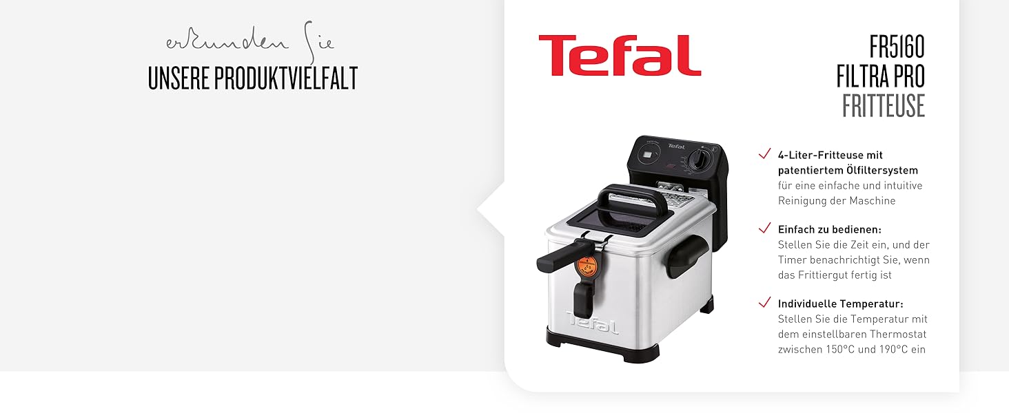 Фритюрница Tefal Uno M FF215D 1470 Вт / Емкость 1 кг Регулируемй термостат Смотровое окно Положение для слива вод Нержавеющая сталь/Чернй