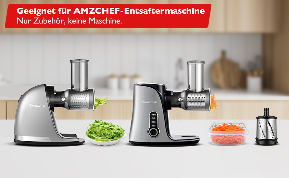 3 насадки AMZCHEF для устройств AMZCHEF ZM1501 и GM3001 из нержавеющей стали