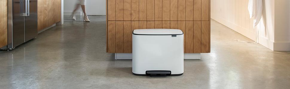 Мусорный бак с педалью, 36 л белый Pedal Bin Bo Brabantia