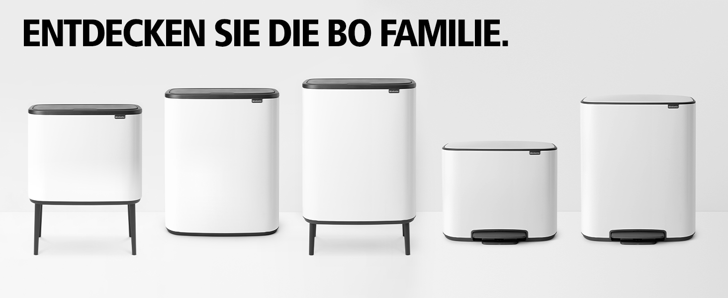 Мусорный бак 11+23 л красный Bo Touch Bin Brabantia