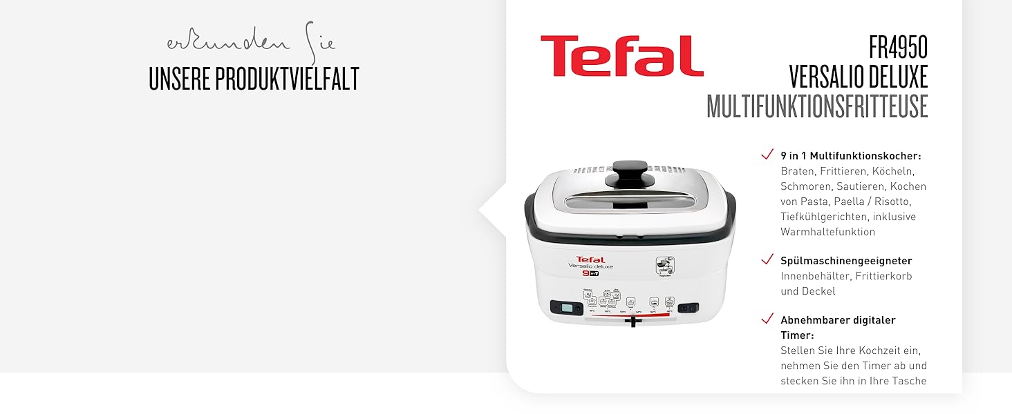 Фритюрница Tefal Uno M FF215D 1470 Вт / Емкость 1 кг Регулируемй термостат Смотровое окно Положение для слива вод Нержавеющая сталь/Чернй