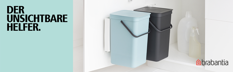 Мусорное ведро 12 л белое Sort&Go Brabantia