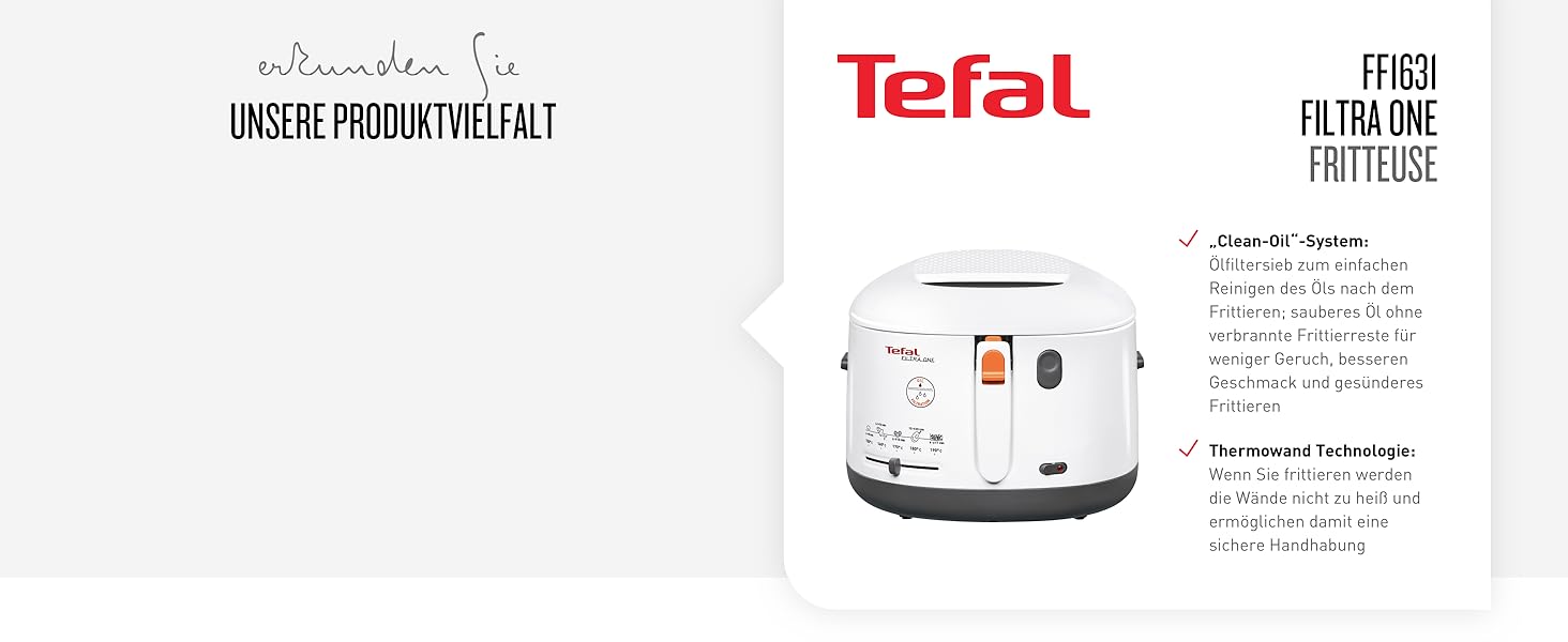 Фритюрница Tefal Uno M FF215D 1470 Вт / Емкость 1 кг Регулируемй термостат Смотровое окно Положение для слива вод Нержавеющая сталь/Чернй