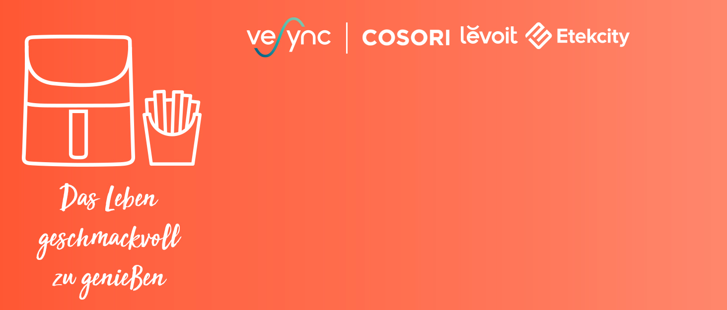 Фритюрница COSORI XXL обемом 4,7 л, кономичная фритюрница 9 в 1, максимальная температура 230 , компактная горячая фритюрница с книгой рецептов на немецком язке, без масла, с цифровм дисплеем, Бесшумная, на 4 порции, 1500 Вт