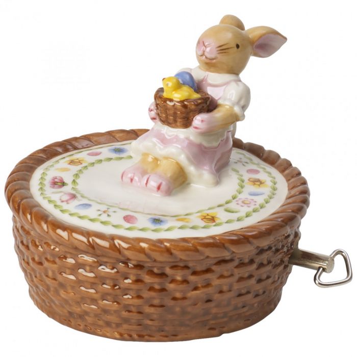 Музыкальная шкатулка 'Корзина с крольчихой' 10 см Bunny Family Villeroy & Boch