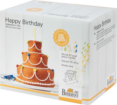 Форма для выпечки, 10,5 x 20 x 17 см, Happy Birthday RBV Birkmann