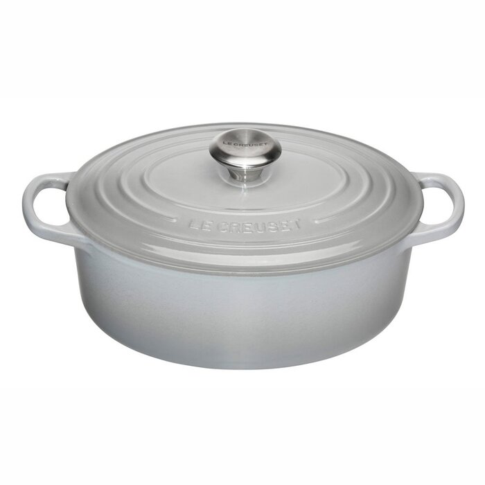 Гусятница / жаровня 31 см с крышкой Perlgrau Le Creuset