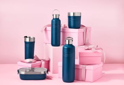 Ланчбокс из нержавеющей стали cиний 900 мл Le Creuset