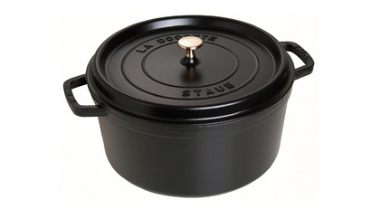 Кокот круглый 24 см, черный Staub