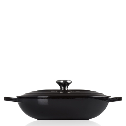 Кастрюля низкая Oblong 3,4 л черная матовая Le Creuset