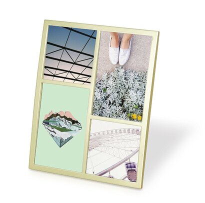 Фоторамка 26,7x1,3x21,6 см золотая Senza Multi Photo Display Umbra