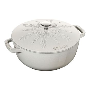 Жаровня 24 см Snowflake White Truffle Staub