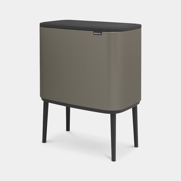 Мусорный бак 11+23 л платиновый Bo Touch Bin Brabantia