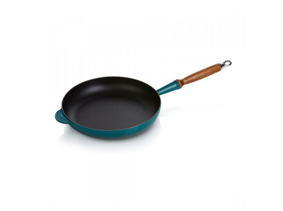 Сковорода 28 см с деревянной ручкой, Deep Teal Le Creuset