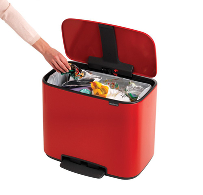 Мусорный бак с педалью, 36 л красный Pedal Bin Bo Brabantia