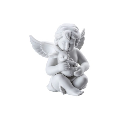 Фигурка "Ангел с зайцем" 10,1 см матовая Angels Rosenthal