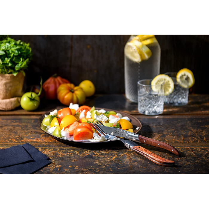 Набор ножей для стейка с футляром 6 предметов Rose Wood Luxury Line Laguiole