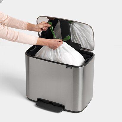 Мусорный бак с педалью, 36 л стальной матовый Pedal Bin Bo Brabantia