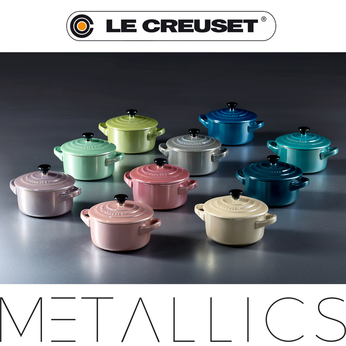 Мини-кастрюля / жаровня 10 см Metallic Deep Teal Le Creuset