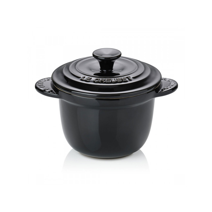 Мини-кокотница 13 см с крышкой, черная Every Black Le Creuset