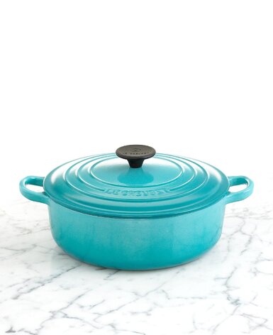 Кастрюля / жаровня 24 см, бирюзовый Le Creuset