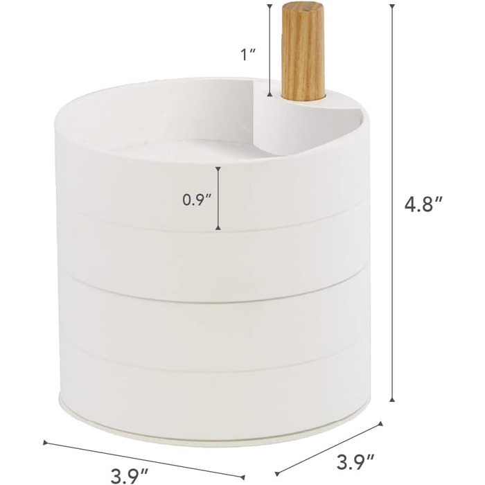 Ступенчатая коробка для украшений, белая YAMAZAKI