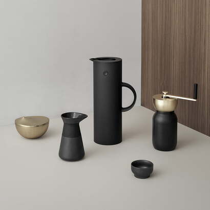 Кофемолка, золото/черный Collar Stelton