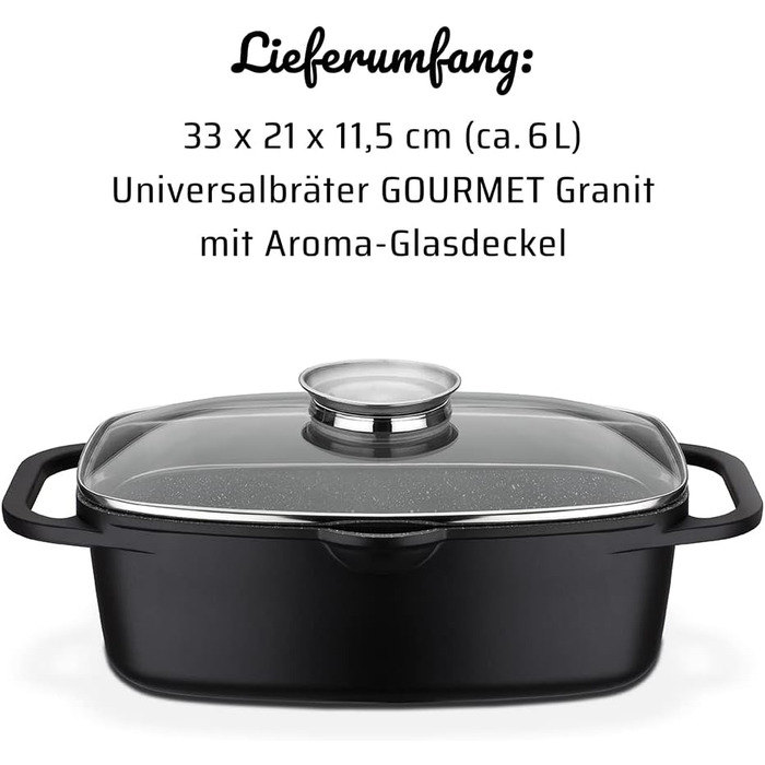 Жаровня 6 л GSW Gourmet Granite