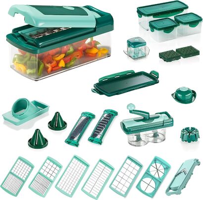 Овощерезка с набором насадок 34 предмета Nicer Dicer Fusion Genius