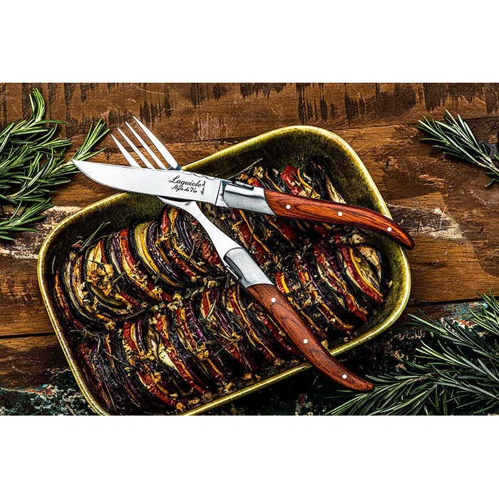 Набор ножей для стейка с футляром 6 предметов Rose Wood Luxury Line Laguiole