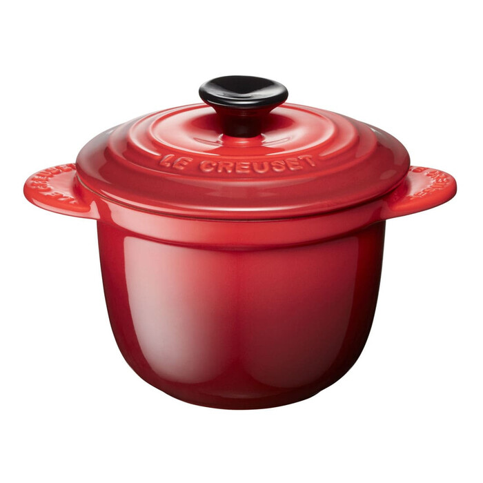 Мини-кокотница 13 см с крышкой, красная Every Cerise Le Creuset