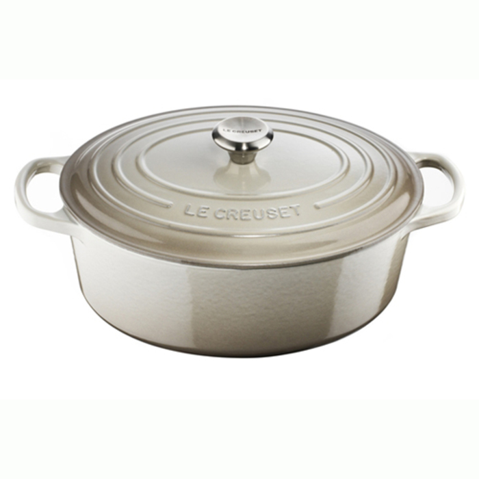 Гусятница / жаровня с крышкой 27 см, мускат Le Creuset