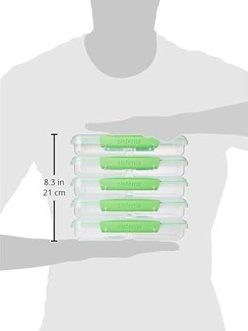 Набор ланч-боксов 820 мл, 5 предметов Sistema