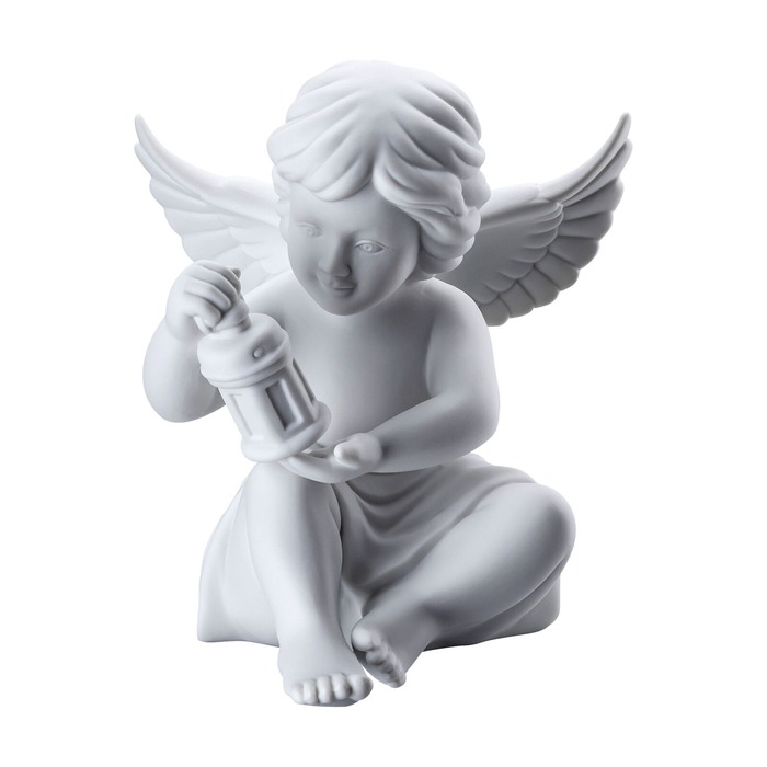 Фигурка "Ангел с фонарем" 13,9 см матовая Angels Rosenthal