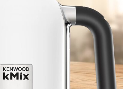 Лектрический чайник Kenwood ZJX650BK kMix мощностью 2200 Вт, металлический, обемом 1 литр, белй, 21,5x13,2x22,9