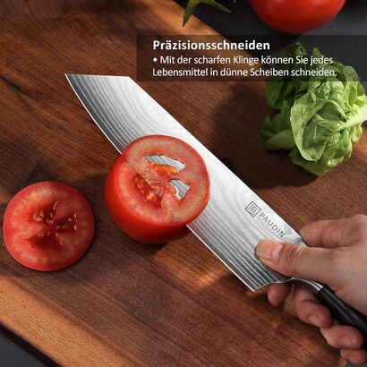 Нож поварской из высокоуглеродистой нержавеющей стали 20 см Kiritsuke PAUDIN