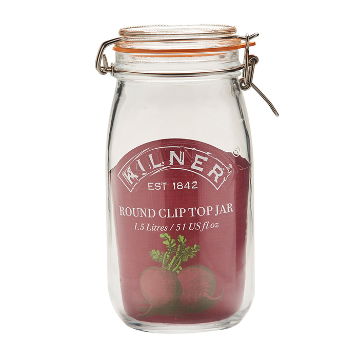 Банка 1,5 л прозрачная Clip Top Kilner