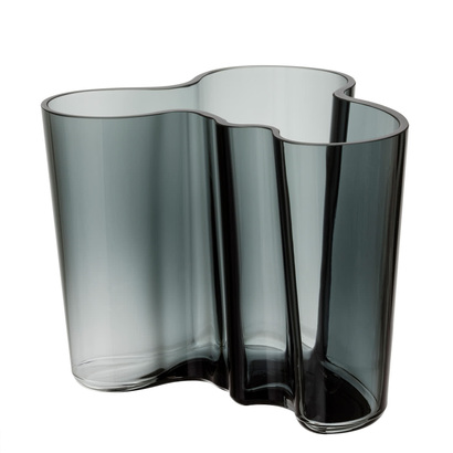 Ваза 12х15х12,5 см темно-серая Aalto Iittala