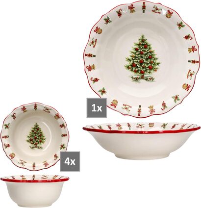 Набор рождественских пиал 5 предметов Maestro Natale MamboCat