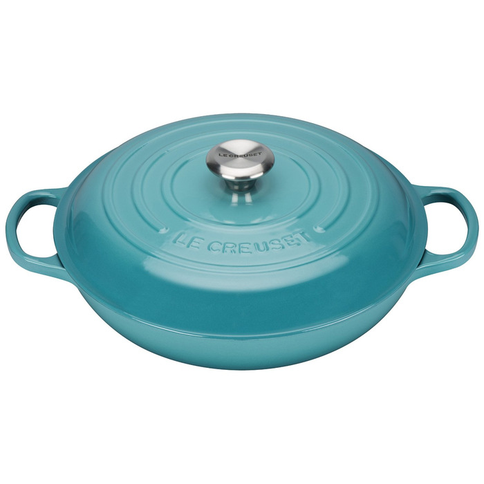 Сковорода-жаровня чугунная 26 см, бирюзовый Le Creuset