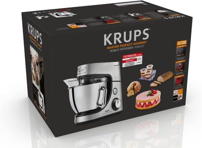 Кухонный комбайн 4.6 л 1100 Вт, 8 скоростей, серебристый Master Perfect Gourmet KA631D Krups