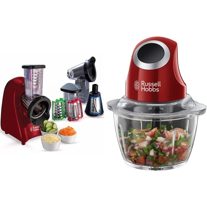 Миксер с 3 насадками, 200 Вт, контейнер 500 мл Russell Hobbs Desire Slice & Go