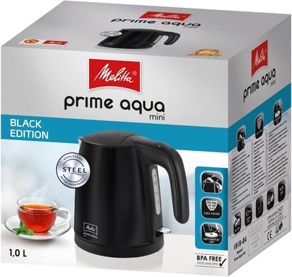 Электрочайник 1 л 2200 Вт, черный Prime Aqua Mini Melitta