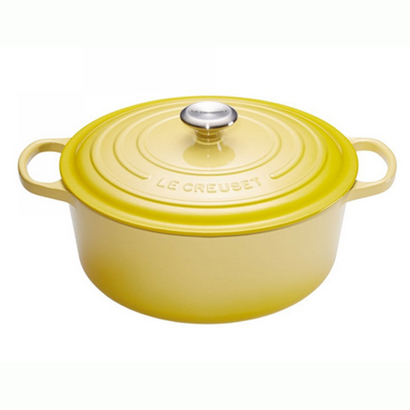 Кастрюля / жаровня с крышкой 22 см, желтый Le Creuset