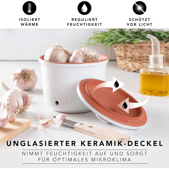 Горшок для чеснока 0,6 л White Römertopf