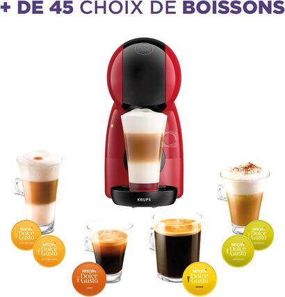 Капсульная кофемашина 0,8 л 1500 Вт, красная Nescafé Dolce Gusto Piccolo XS Krups